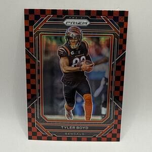 2022 Prizm Red And Black Checkered Tyler Boyd (Case Hit) NFL Bengals Rare Card